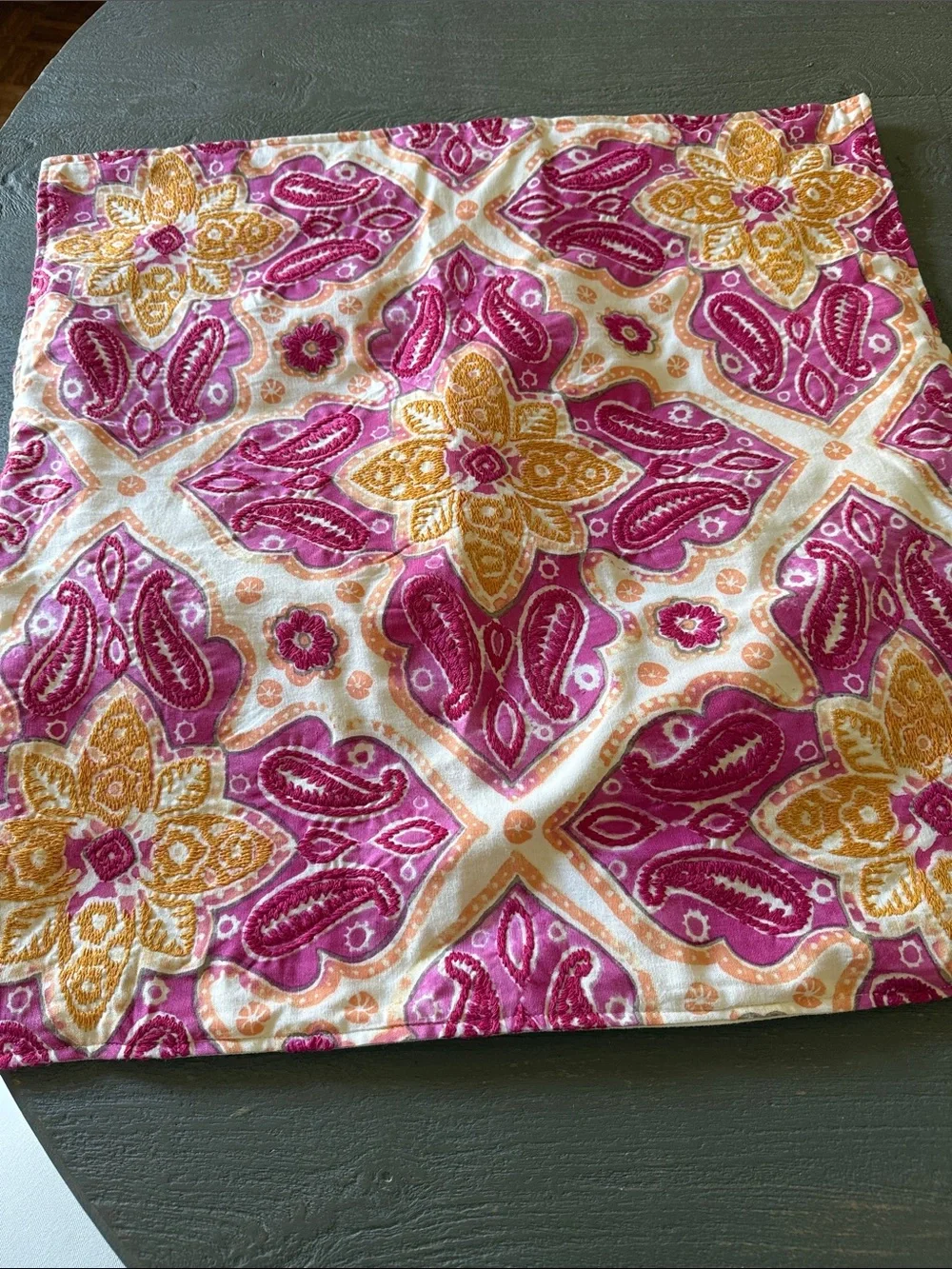 Pottery Barn pink Euro pillow sham